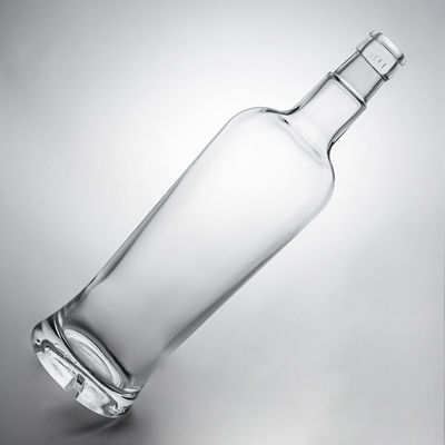 Μοναδικό τύπου σφράγισης φελλός 750 ml High Flint Glass Flask για Gin Rum Champagne Brandy Whisky
