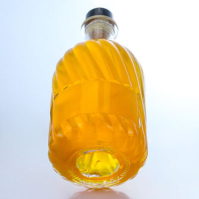 Ετικέτα Ετικέτα Περιοχή 500 ml Στρογγυλό σχήμα Super Flint γυάλινο μπουκάλι για το ρούμι Βότκα Ουίσκι Τεκίλα Τζιν