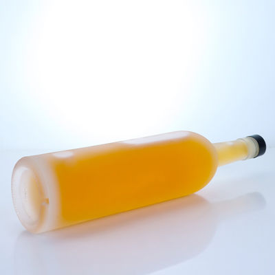 Γυάλινο κολάρο 750ml Κλασικό Παγωμένο Άδειο Διαυγές Flint Gin Rum Σαμπάνια Μπράντυ Ουίσκι Λικέρ μπουκάλι με φελλό