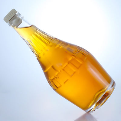 Φανταστικό σχεδιασμό 700 ml Διαυγές φιαλίδιο για σαμπάνια μοναδικό σχήμα και άδειο
