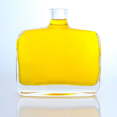 Βιομηχανικό Λικέρ 300 ml Μοναδικό σχήμα στρογγυλής πλάτης Super Flint γυάλινο μπουκάλι με φελλό