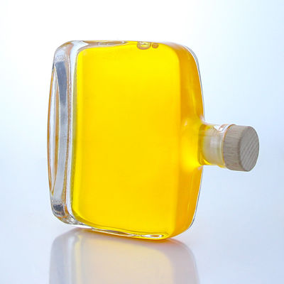 Βιομηχανικό Λικέρ 300 ml Μοναδικό σχήμα στρογγυλής πλάτης Super Flint γυάλινο μπουκάλι με φελλό