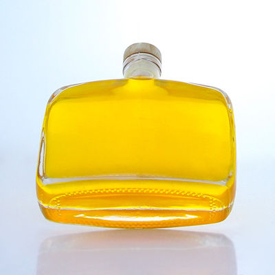 Βιομηχανικό Λικέρ 300 ml Μοναδικό σχήμα στρογγυλής πλάτης Super Flint γυάλινο μπουκάλι με φελλό