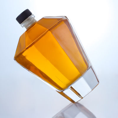 Υλικό κολάρου γυαλί 700 ml μοναδικό σχήμα μπουκάλι για τζιν ρούμι σαμπάνια μπράντυ ουίσκι