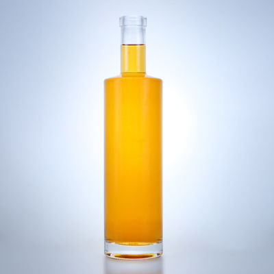 700 ml κυλινδρικό γυάλινο μπουκάλι για μπράντι ουίσκι τζιν ρούμι σαμπάνια