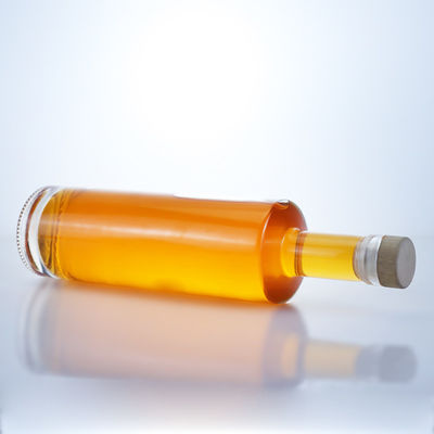 700 ml κυλινδρικό γυάλινο μπουκάλι για μπράντι ουίσκι τζιν ρούμι σαμπάνια