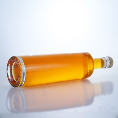 700 ml κυλινδρικό γυάλινο μπουκάλι για μπράντι ουίσκι τζιν ρούμι σαμπάνια