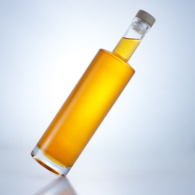 700 ml κυλινδρικό γυάλινο μπουκάλι για μπράντι ουίσκι τζιν ρούμι σαμπάνια