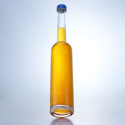 Διαυγές φλιντ γυάλινο κολάρο 500 ml μπουκάλι με μακρύ λαιμό για τζιν ρούμι σαμπάνια μπράντυ ουίσκι