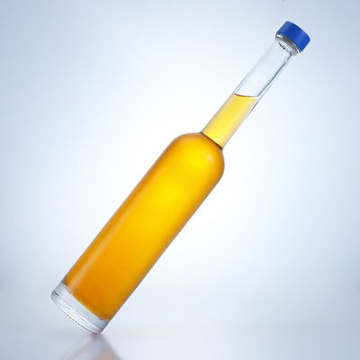 Διαυγές φλιντ γυάλινο κολάρο 500 ml μπουκάλι με μακρύ λαιμό για τζιν ρούμι σαμπάνια μπράντυ ουίσκι