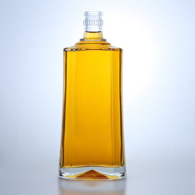 Προσαρμοσμένο λογότυπο 500 ml Διαυγές γυάλινο μπουκάλι για τζιν ρούμι Σαμπάνια Μπράντυ Ουίσκι Λικέρ
