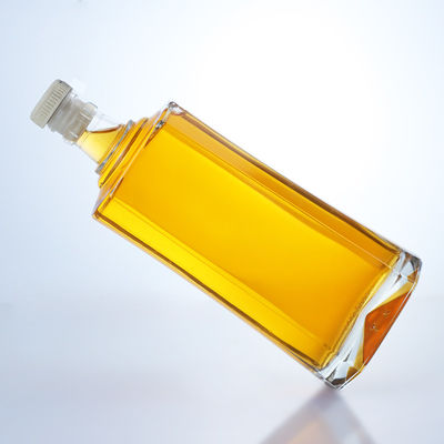 Προσαρμοσμένο λογότυπο 500 ml Διαυγές γυάλινο μπουκάλι για τζιν ρούμι Σαμπάνια Μπράντυ Ουίσκι Λικέρ