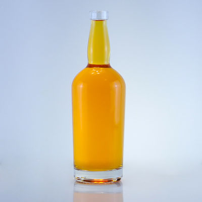 Προσαρμοσμένο λογότυπο 750 ml Διαυγές γυάλινο μπουκάλι για τζιν ρούμι σαμπάνια