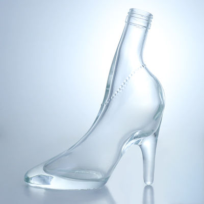Μοναδικό σχεδιασμό Φλιντ γυαλί 500ml 750ml Βότκα Τζιν Ουίσκι Μπράντυ κενό μπουκάλι με φελλό