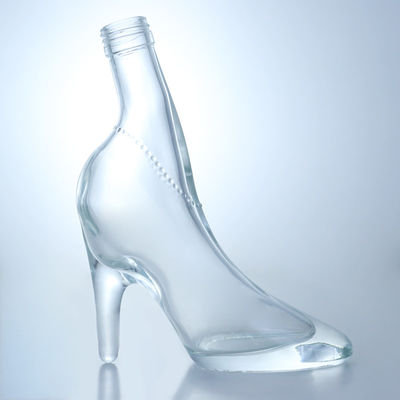 Μοναδικό σχεδιασμό Φλιντ γυαλί 500ml 750ml Βότκα Τζιν Ουίσκι Μπράντυ κενό μπουκάλι με φελλό
