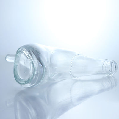 Μοναδικό σχεδιασμό Φλιντ γυαλί 500ml 750ml Βότκα Τζιν Ουίσκι Μπράντυ κενό μπουκάλι με φελλό
