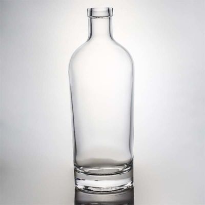 Κεπάκι βίδας 750 ml 1000 ml διαυγές τζιν σφαιριού ρούμι σαμπάνιας ποτό γυάλινο μπουκάλι με φελλό ξύλου