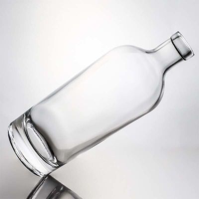 Κεπάκι βίδας 750 ml 1000 ml διαυγές τζιν σφαιριού ρούμι σαμπάνιας ποτό γυάλινο μπουκάλι με φελλό ξύλου
