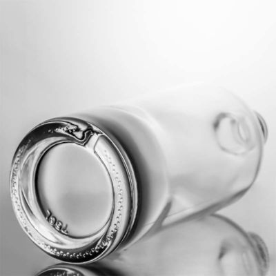 Κεπάκι βίδας 750 ml 1000 ml διαυγές τζιν σφαιριού ρούμι σαμπάνιας ποτό γυάλινο μπουκάλι με φελλό ξύλου
