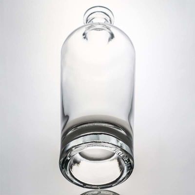 Προσαρμοσμένο λογότυπο 700ml 1000ml Clear Flint Gin Rum Champagne Liquor γυάλινο μπουκάλι με φελλό