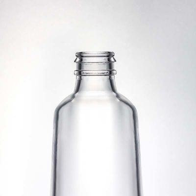 Προσαρμοσμένο Super Flint Round Clear Glass Flask για τζιν ρούμι βότκα ουίσκι 580ml 1000ml