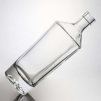 Τύπος σφράγισης Φελλός 500ml 800ml 1000ml Στρογγυλό σχήμα High Flint γυάλινο μπουκάλι για οινόπνευμα