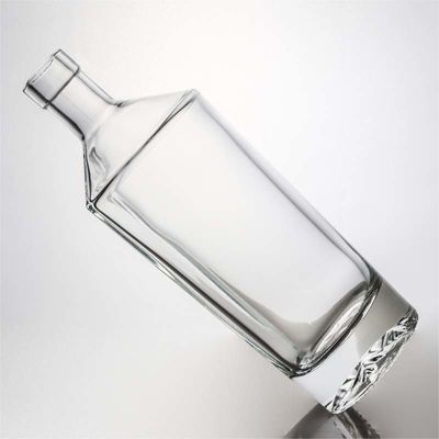 Τύπος σφράγισης Φελλός 500ml 800ml 1000ml Στρογγυλό σχήμα High Flint γυάλινο μπουκάλι για οινόπνευμα