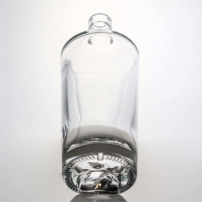 Τύπος σφράγισης Φελλός 500ml 800ml 1000ml Στρογγυλό σχήμα High Flint γυάλινο μπουκάλι για οινόπνευμα