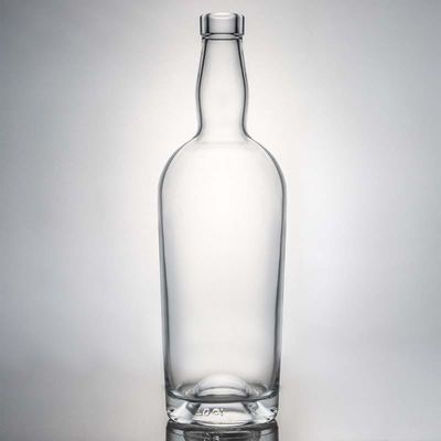 Προσαρμοσμένο λογότυπο High Flint Gin Rum Liquor γυάλινο μπουκάλι με φελλό 700ml 800ml 1000ml