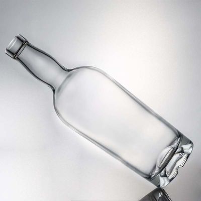 Προσαρμοσμένο λογότυπο High Flint Gin Rum Liquor γυάλινο μπουκάλι με φελλό 700ml 800ml 1000ml