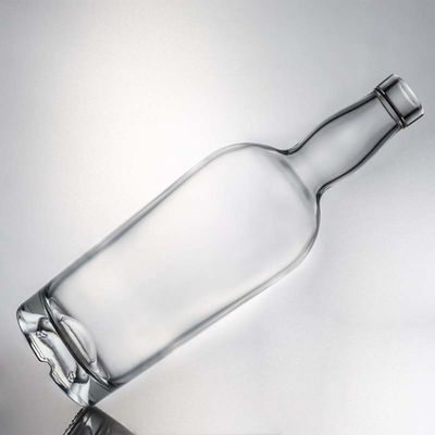 Προσαρμοσμένο λογότυπο High Flint Gin Rum Liquor γυάλινο μπουκάλι με φελλό 700ml 800ml 1000ml