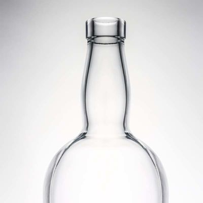 Προσαρμοσμένο λογότυπο High Flint Gin Rum Liquor γυάλινο μπουκάλι με φελλό 700ml 800ml 1000ml