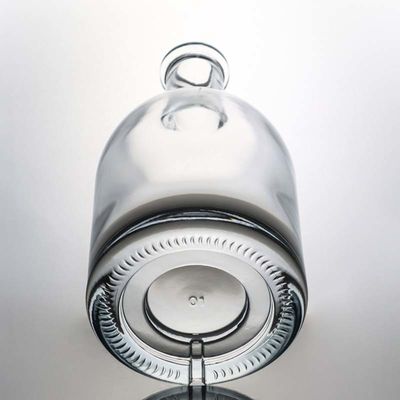 Ουίσκι 750ml 800ml 1000ml Clear Flint Heavy Base γυάλινο μπουκάλι με ξύλινο φελλό