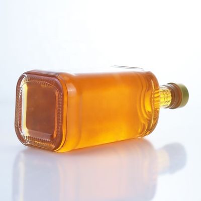 Υλικό κολάρου γυαλί Διαφανές 500ml 700ml 750ml Φλιντ γυάλινο μπουκάλι για βότκα τζιν ρούμι