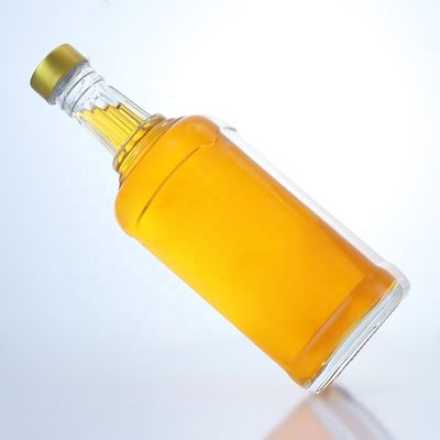Υλικό κολάρου γυαλί Διαφανές 500ml 700ml 750ml Φλιντ γυάλινο μπουκάλι για βότκα τζιν ρούμι