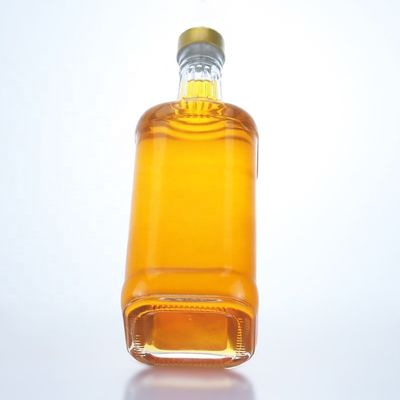 Υλικό κολάρου γυαλί Διαφανές 500ml 700ml 750ml Φλιντ γυάλινο μπουκάλι για βότκα τζιν ρούμι