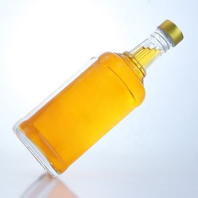 Υλικό κολάρου γυαλί Διαφανές 500ml 700ml 750ml Φλιντ γυάλινο μπουκάλι για βότκα τζιν ρούμι
