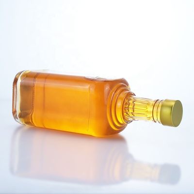 Υλικό κολάρου γυαλί Διαφανές 500ml 700ml 750ml Φλιντ γυάλινο μπουκάλι για βότκα τζιν ρούμι