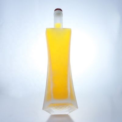 750 ml καθαρή βότκα ουίσκι γυάλινα μπουκάλια με φελλό για την αποθήκευση ποτών