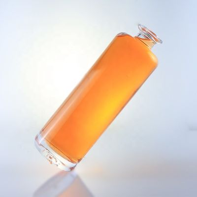 750 ml μοναδικό στρογγυλό μπουκάλι γυαλιού με προσαρμοσμένο λογότυπο και φελλό