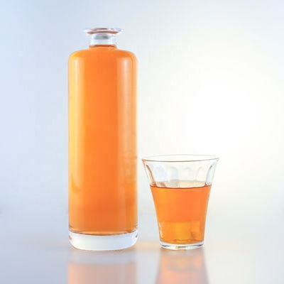 750 ml μοναδικό στρογγυλό μπουκάλι γυαλιού με προσαρμοσμένο λογότυπο και φελλό