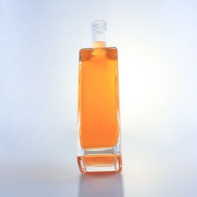 Σφιχτό κάτω 750 ml γυάλινο μπουκάλι για οινοπνευματώδη ποτά κρασί ουίσκι βότκα τζιν