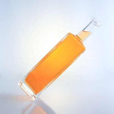 Σφιχτό κάτω 750 ml γυάλινο μπουκάλι για οινοπνευματώδη ποτά κρασί ουίσκι βότκα τζιν