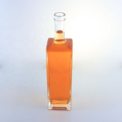 Σφιχτό κάτω 750 ml γυάλινο μπουκάλι για οινοπνευματώδη ποτά κρασί ουίσκι βότκα τζιν
