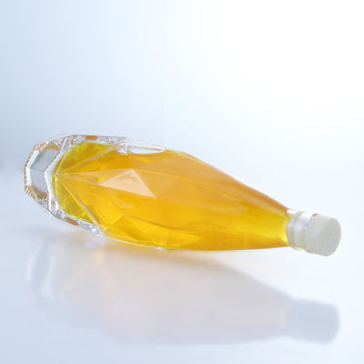Διαυγές ή εξατομικευμένο μοναδικό 750 ml ουίσκι βότκα αλκοόλ γυάλινο μπουκάλι