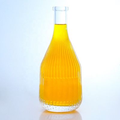 Φλιντ γυαλί 500ml 750ml 1000ml Ειδικό σχήμα μπουκάλι ουίσκι βότκα με προσαρμοσμένο λογότυπο