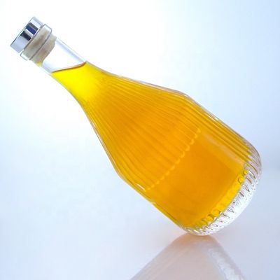 Φλιντ γυαλί 500ml 750ml 1000ml Ειδικό σχήμα μπουκάλι ουίσκι βότκα με προσαρμοσμένο λογότυπο