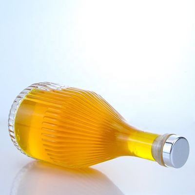 Φλιντ γυαλί 500ml 750ml 1000ml Ειδικό σχήμα μπουκάλι ουίσκι βότκα με προσαρμοσμένο λογότυπο