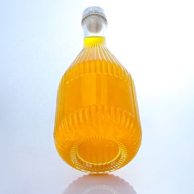 Φλιντ γυαλί 500ml 750ml 1000ml Ειδικό σχήμα μπουκάλι ουίσκι βότκα με προσαρμοσμένο λογότυπο