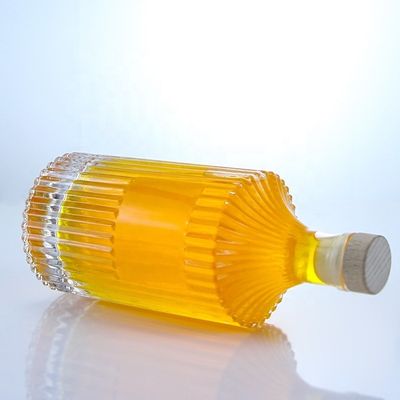 500 ml 750 ml 1000 ml Διαφανές κενό γυάλινο μπουκάλι για Βότκα Τζιν Ρουμ Ουίσκι Μπράντυ